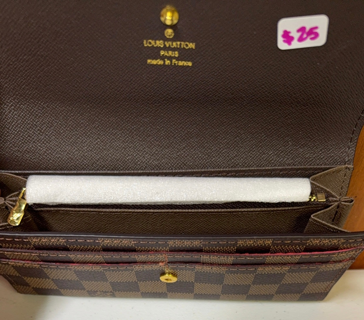 LV Brown Checkered wallet