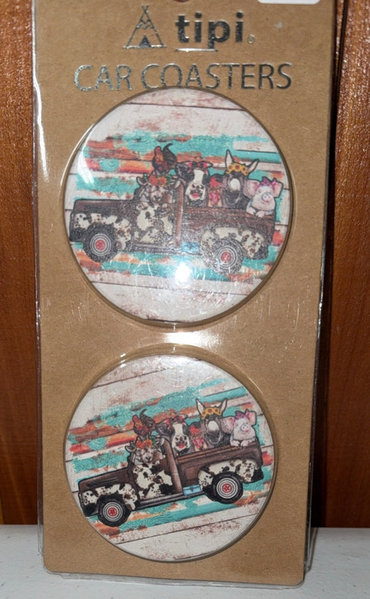 Animal Truck Car Coaster