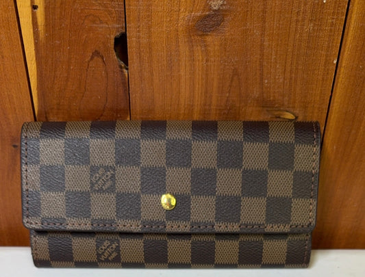 LV Brown Checkered wallet