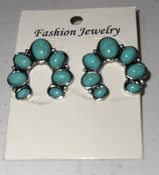 Squash Teal Earrings